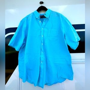 Men’s baby blue button up 2XL
